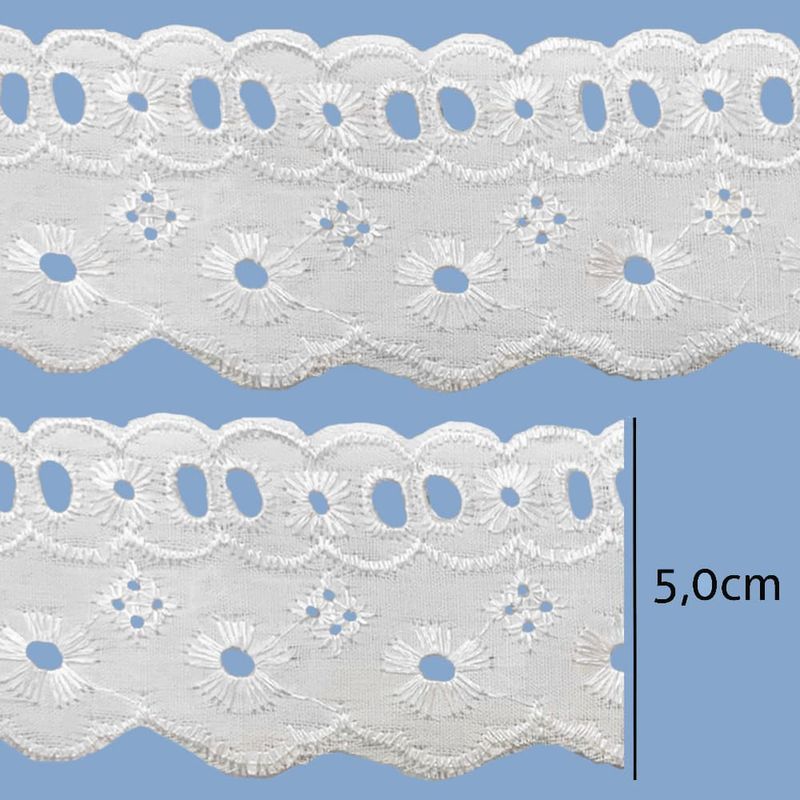 Passa-Fita-de-Poliester-5cm-Luli-5009-Rolo-com-1370-Metros-BRANCO