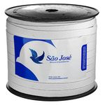 Elastico-Chato-Pigeon-Sao-Jose-Nº14-9mm-Rolo-com-100-Metros-BRANCO
