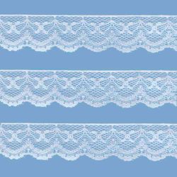 Renda de Nylon Najar 1,0cm 900/2 Rolo com 50 Metros