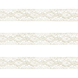 Renda de Algodao Paraiba 461336 1,7cm Peca com 20 Metros