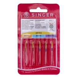 Kit de Agulha Ponta Bola Singer 2045 12/14/16 Blister com 5un