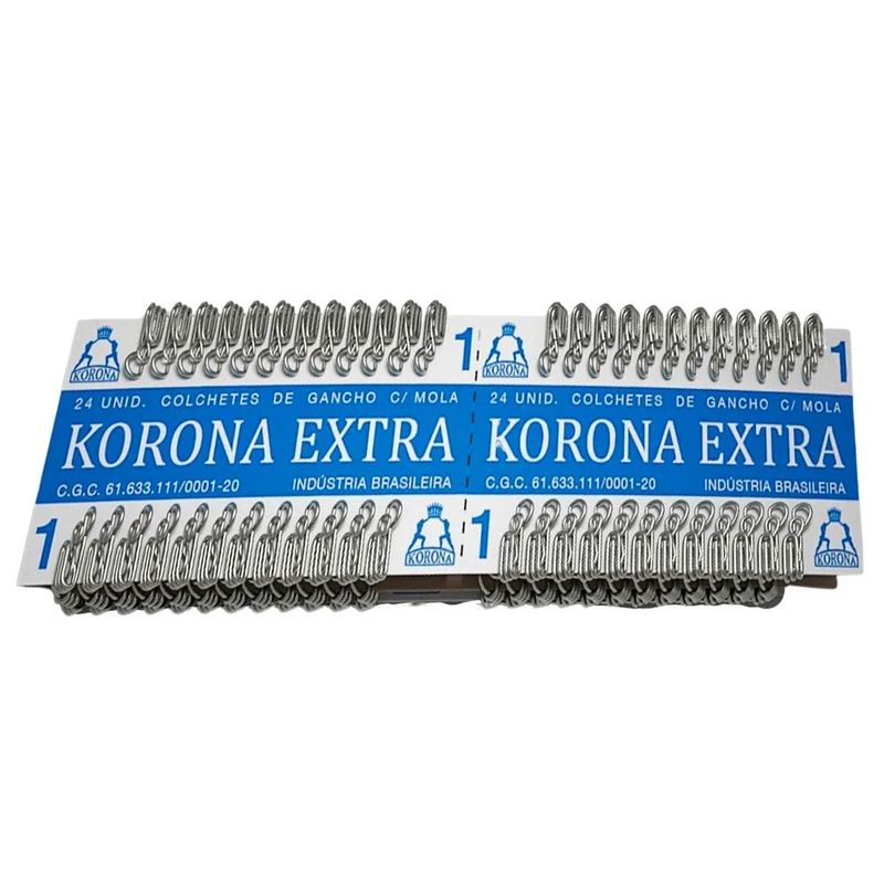 Colchete-Gancho-Korona-N1-Pacote-com-144un