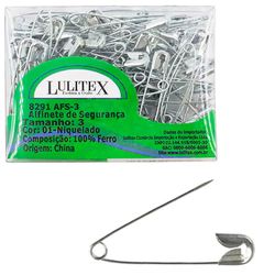 Alfinete de Seguranca Aquarela N3 4,5cm com 100un