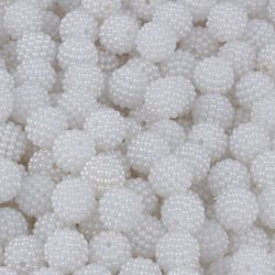 Perola Craquelada Luli 12mm Pacote com 500g