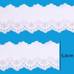 Bordado Ingles de Algodao Luli 112094 5,0cm 13,70M