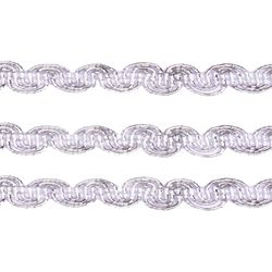 Passamanaria Metalizada Luli 8mm 328 Peca com 10 Metros