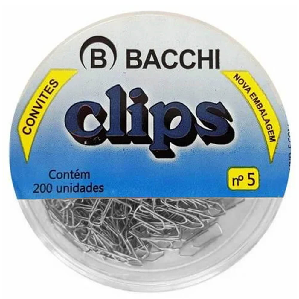 Clips-Bacchi-N5-13cm-prata