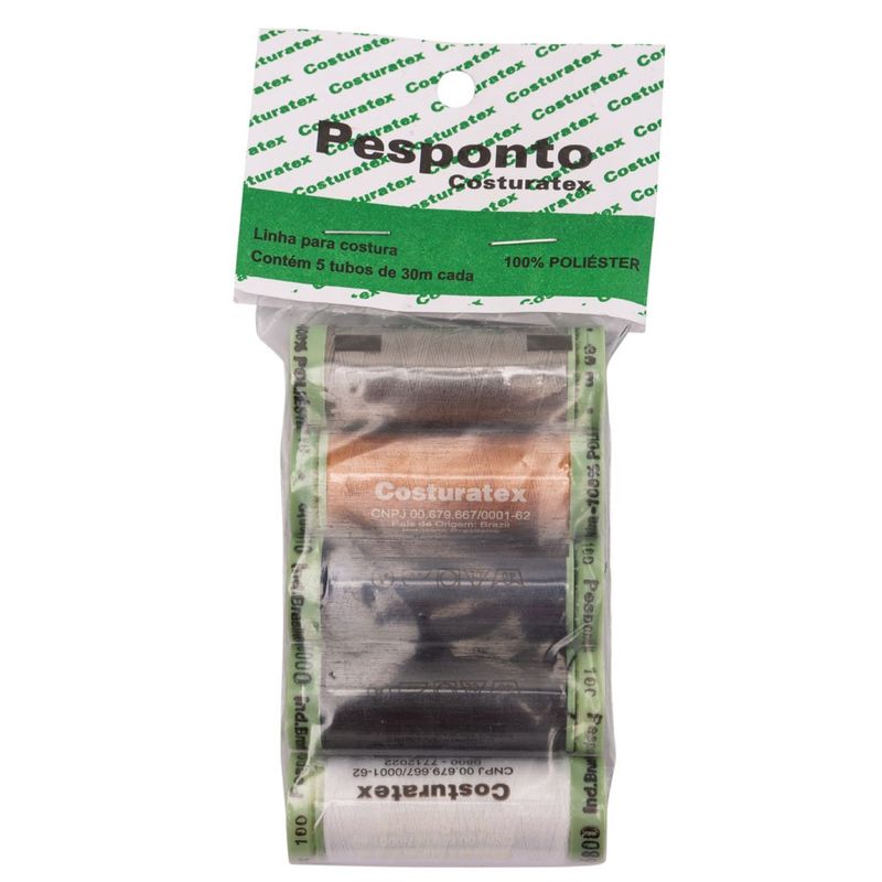 Linha-de-Costura-Pesponto-Costuratex-Sortido-5-Retros-com-30-Metros