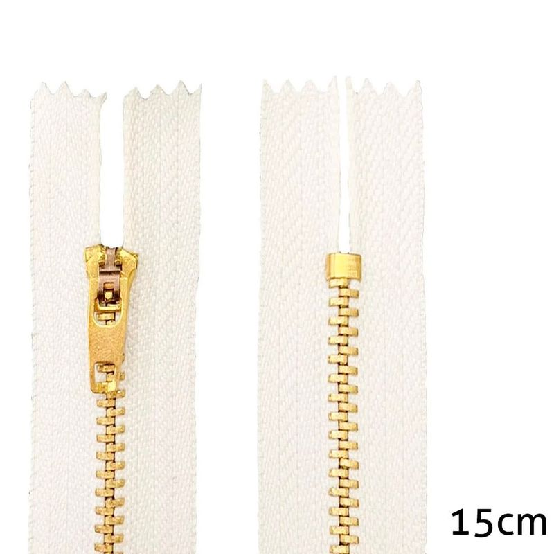 Ziper-de-Metal-Dourado-501-branco-15cm