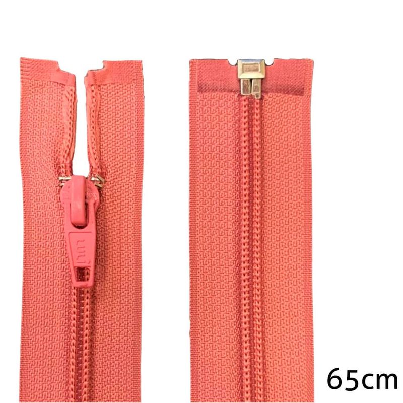 Ziper-Nylon-Destacavel-70-rose-claro-65cm