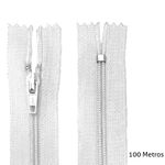 Ziper-Nylon-Fixo-Fino-501-branco-100metros