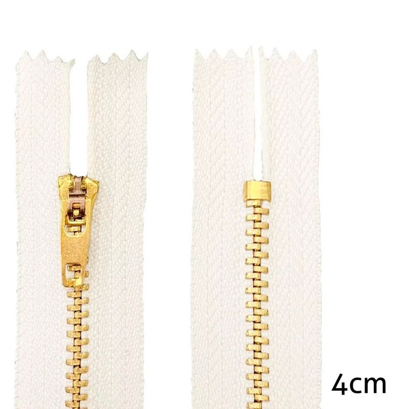 Ziper-de-Metal-Dourado-501-branco-4cm