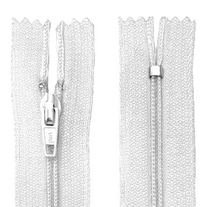 Ziper Fixo Fino com Nylon n°3 Luli com 60cm Pacote com 10un