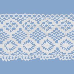 Renda de Algodao Paraiba 1012 8cm Peca com 20 Metros