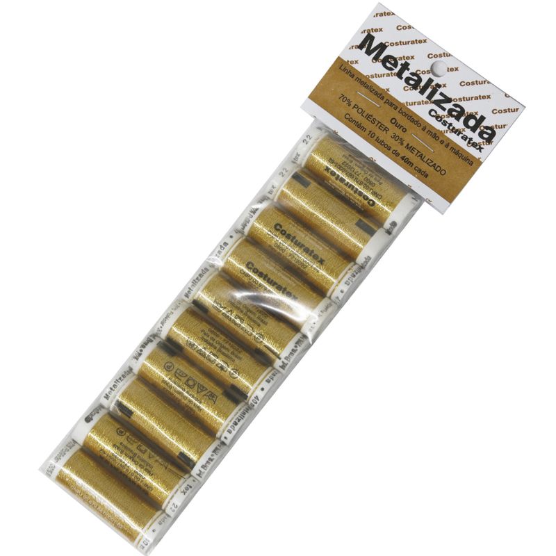 Linha-de-Costura-Metalizada-Costuratex-cor-Ouro