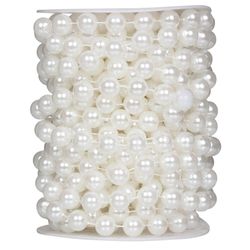 Corrente de Perola ABS Luli 12mm Rolo com 9,15 Metros