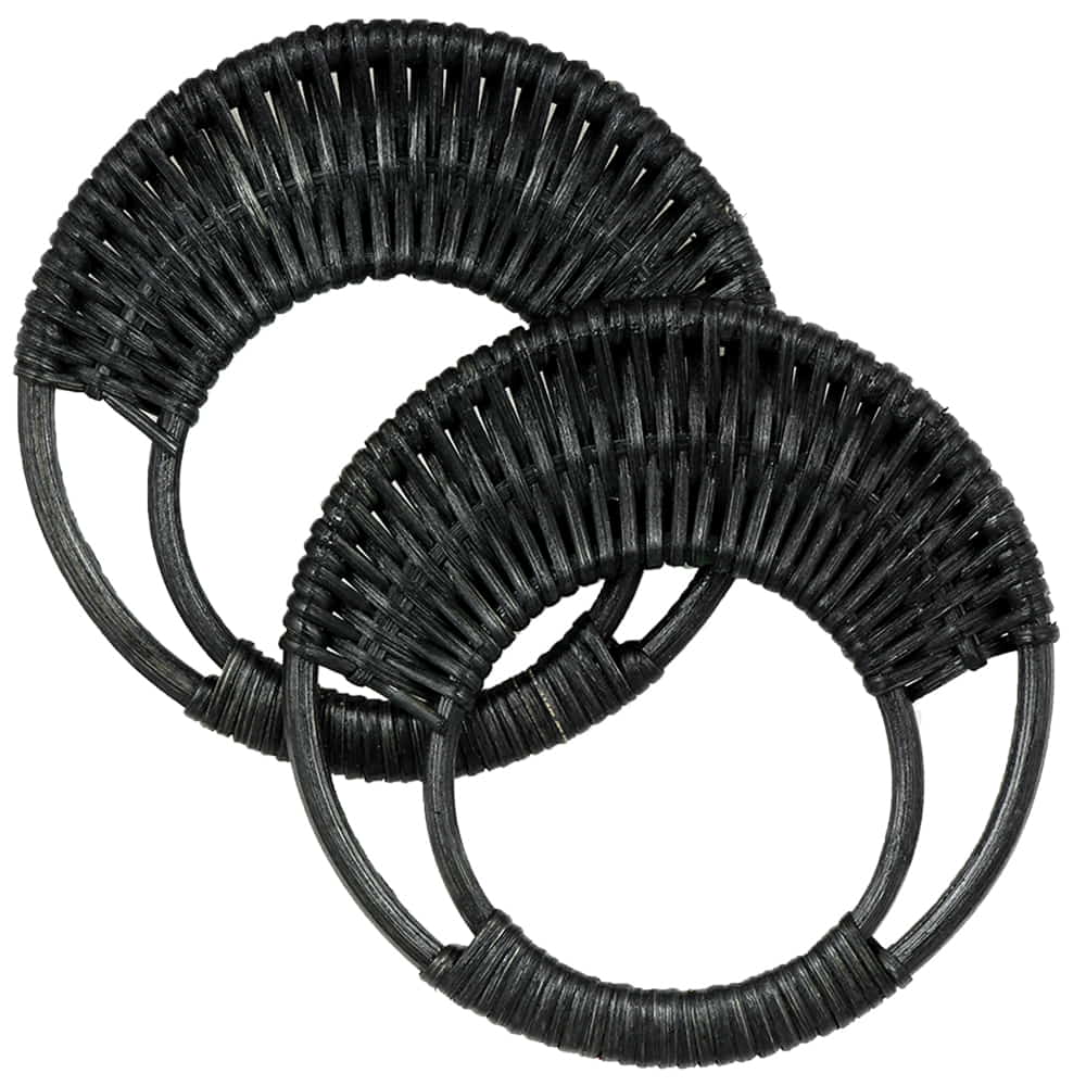 Alca-para-Bolsa-de-Rattan-Luli-17cm-preto