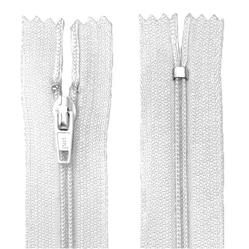 Ziper-Fixo-Fino-com-Nylon-15cm-cor-501-Branco