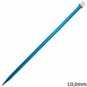 Agulha de Trico de Aluminio Luli 10mm Turquesa 1 Par