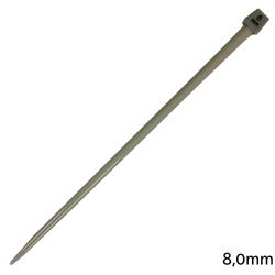 Agulha de Trico de Aluminio Luli 8mm 35cm 1 Par