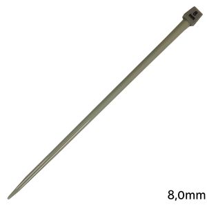 Agulha de Trico de Aluminio Luli 8mm 35cm 1 Par