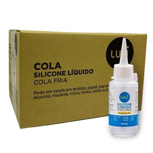 Kit de Colas de Silicone Liquido Luli 60ml 48un