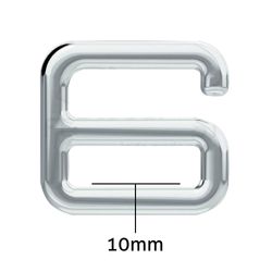 Gancho de Metal Removivel para Sutia AMG 000/B 10mm Pacote com 100un