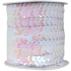 Lantejoula Irisada 6mm Luli Rolo com 50 Metros