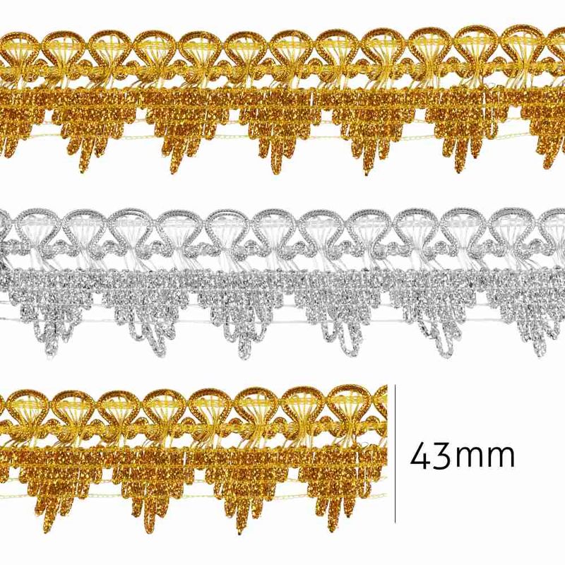 Passamanaria Metalizada Luli 43mm capa