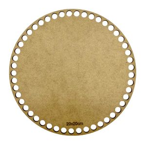 Fundo de Bolsa Redondo em MDF 20x20cm
