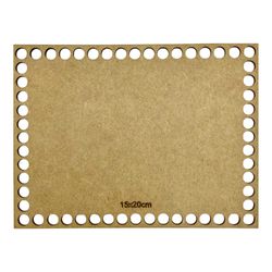 Fundo de Bolsa Retangular em MDF 15x20cm
