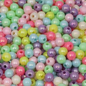 Bola Plastica Luli Irisada 8mm Pacote com 500g