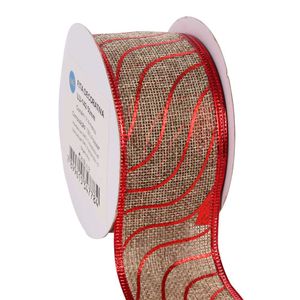 Fita Natalina Aramada Luli LU-142 50mm Rolo com 9,14 Metros