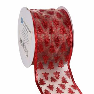 Fita Natalina Aramada Luli LU-145 63mm Rolo com 9,14 Metros