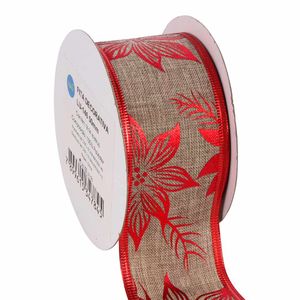 Fita Natalina Aramada Luli LU-146 50mm Rolo com 9,14 Metros