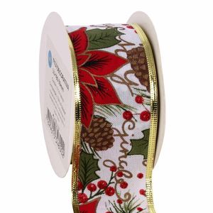 Fita Natalina Aramada Luli LU-180 50mm Rolo com 9,14 Metros