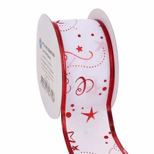 Fita Natalina Aramada Luli LU-130 50mm Rolo com 9,14 Metros