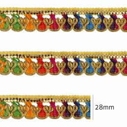 Passamanaria Metalizada Luli 28mm TM-006 Peca com 20 Metros