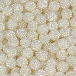 Perola Craquelada Luli 10mm Pacote com 500g