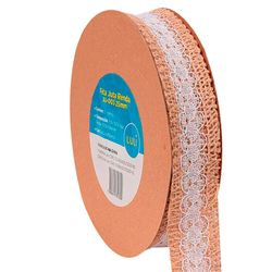 Fita de Juta com Renda Luli JU-003 25mm Rolo com 10 Metros