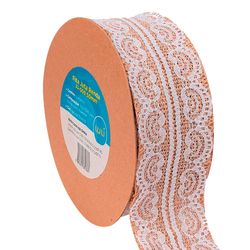 Fita de Juta com renda Luli JU-009 50mm com 10 Metros