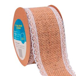 Fita de Juta com Renda Luli JU-011 50mm Rolo com 5 Metros