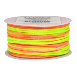 Cordao de Cetim Rabo de Rato Multicor Lulitex 2mm Rolo com 50 Metros