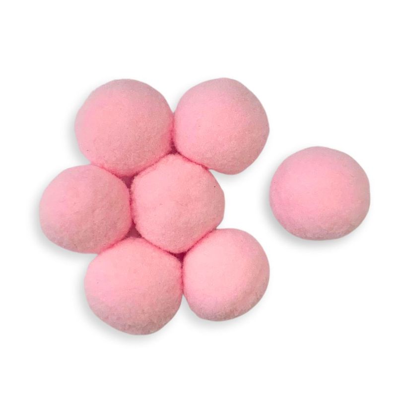 Pompom-Solto-Luli-10mm-Pacote-com-100un-Rosa-Candy