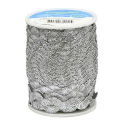 Sianinha Metalizada 10mm Luli Rolo com 50 Metros