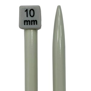 Agulha de Trico de Aluminio Luli 10mm com 25cm 1 Par