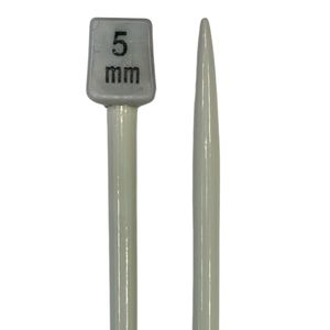 Agulha de Trico de Aluminio Luli 5mm com 25cm 1 Par