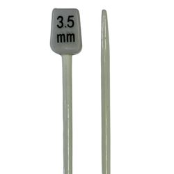 Agulha de Trico de Aluminio Luli 3,5mm com 25cm 1 Par