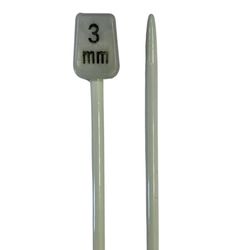 Agulha de Trico de Aluminio Luli 3mm com 25cm 1 Par