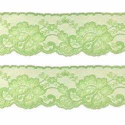Renda de Nylon Rigida 6,4cm 12120 Aquarela Rolo com 50 Metros